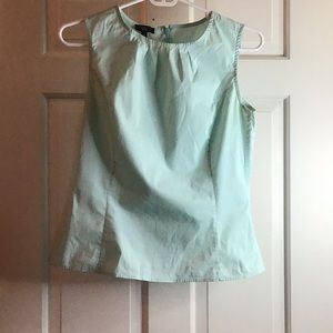 Talbots Sea Foam Green Sleeveless Blouse